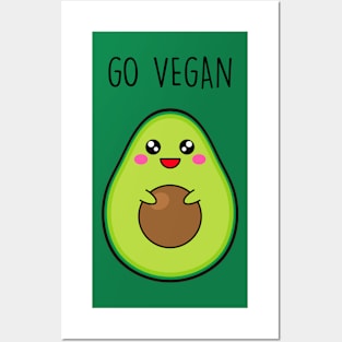 Avocado Kawaii Posters and Art